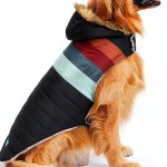 HDE Dog Puffer Jacket Fleece Lined Water Resistant Coat-0