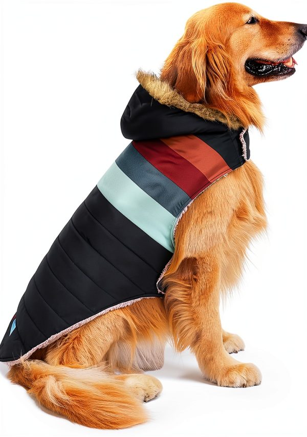 HDE Dog Puffer Jacket Fleece Lined Water Resistant Coat-0