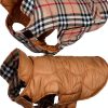 VIVAGLORY Reversible Dog Winter Coat Cold Weather Jacket-0
