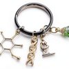 ATMA Science Microscope Keychain Stainless Steel Gift for-2