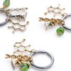 ATMA Science Microscope Keychain Stainless Steel Gift for-4