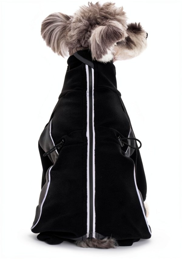 MIAODODO Fleece Dog Coat Windproof Warm Small Medium Breeds-2