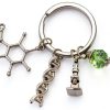 ATMA Science Microscope Keychain Stainless Steel Gift for-1