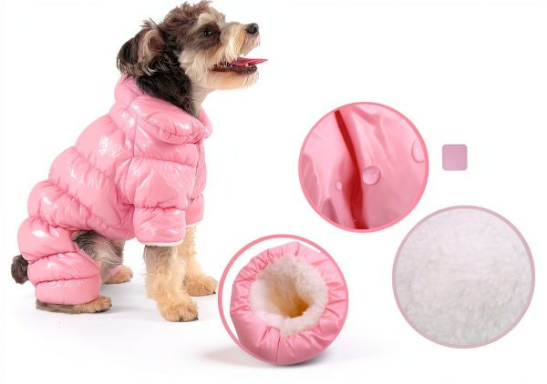 AOFITEE Dog Winter Coat Waterproof Windproof Small Dogs-4