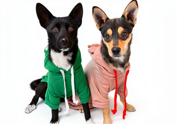 VITSOLE Dog Hoodie Fleece Coat Green Frog Elk Design-3