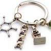 ATMA Science Microscope Keychain Stainless Steel Gift for-5