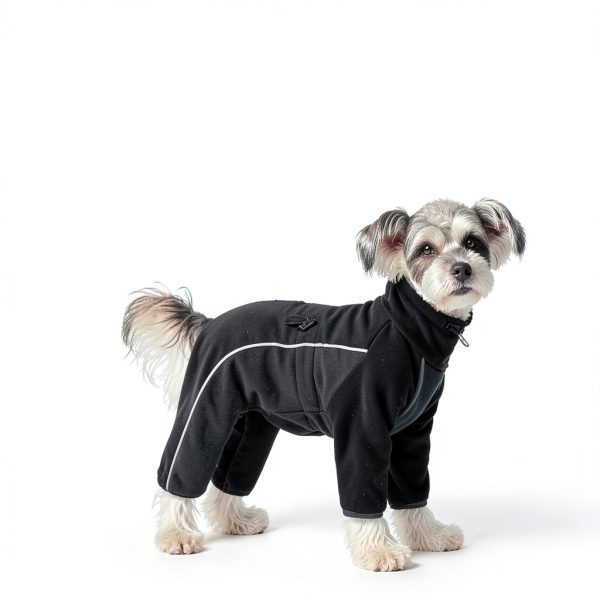 MIAODODO Fleece Dog Coat Windproof Warm Small Medium Breeds-3