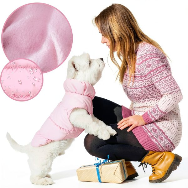 ABRRLO Dog Fleece Jacket Vest Waterproof Windproof Winter-2
