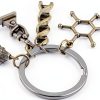 ATMA Science Microscope Keychain Stainless Steel Gift for-3