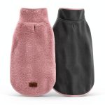 Cyeollo Reversible Dog Coat Fleece Winter Jacket Pet Clothes-0