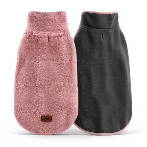 Cyeollo Reversible Dog Coat Fleece Winter Jacket Pet Clothes-0