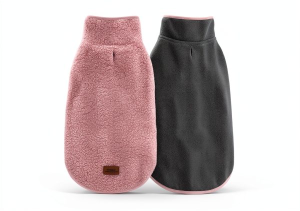 Cyeollo Reversible Dog Coat Fleece Winter Jacket Pet Clothes-0