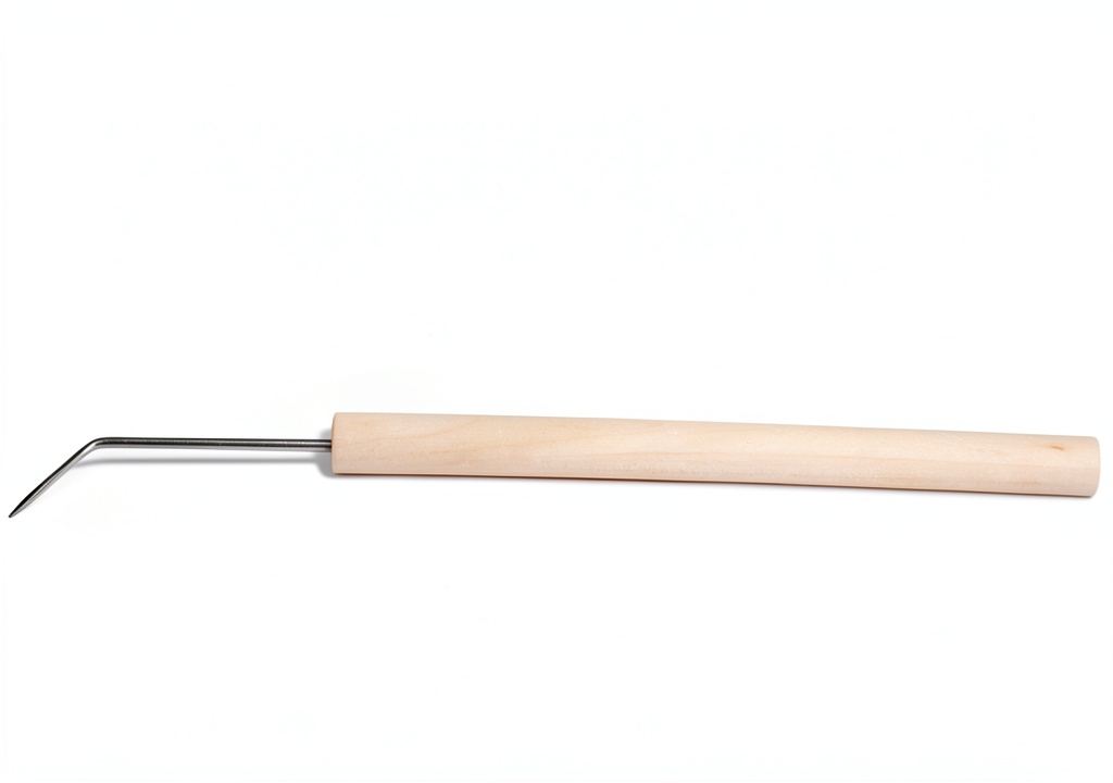 Installing Lab Dissection Instruments Wooden Handle Curved Tip Pack of on a wooden desk