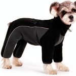 MIAODODO Fleece Dog Coat Windproof Warm Small Medium Breeds-0