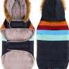 HDE Dog Puffer Jacket Fleece Lined Water Resistant Coat-2