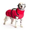 SUNFURA Dog Winter Coat Harness Waterproof Fleece Jacket-1