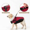 Queenmore Waterproof Dog Jacket with Harness Winter Coat-4