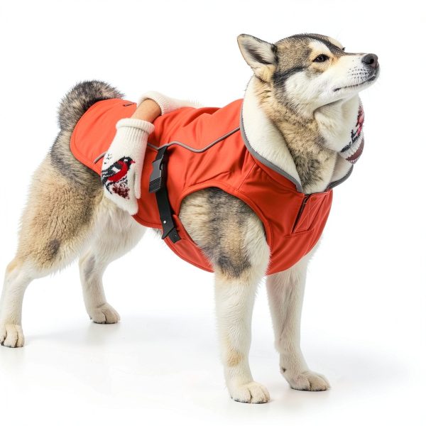 EMUST Dog Winter Coat Waterproof Windproof Fleece Lined-6