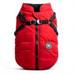 Norbi Dog Coat Harness Winter Jacket Water Repellent Fleece-0