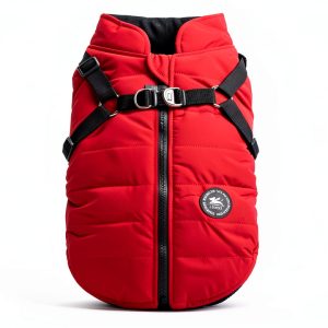 Norbi Dog Coat Harness Winter Jacket Water Repellent Fleece-0