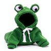 VITSOLE Dog Hoodie Fleece Coat Green Frog Elk Design-1