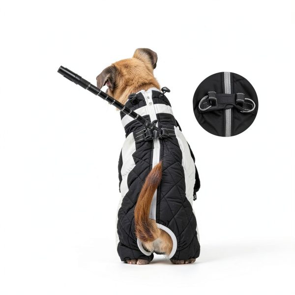 MIGOHI Dog Winter Coat Fleece Lining Water Resistant Four-3