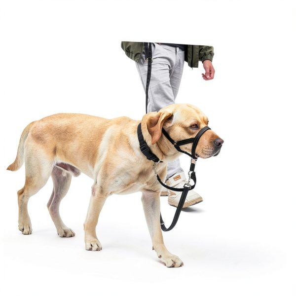 Barkless No Pull Dog Head Collar for Large Dogs-5
