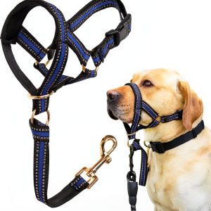 BARKLESS Dog Head Collar Plush Design Pull Control-0