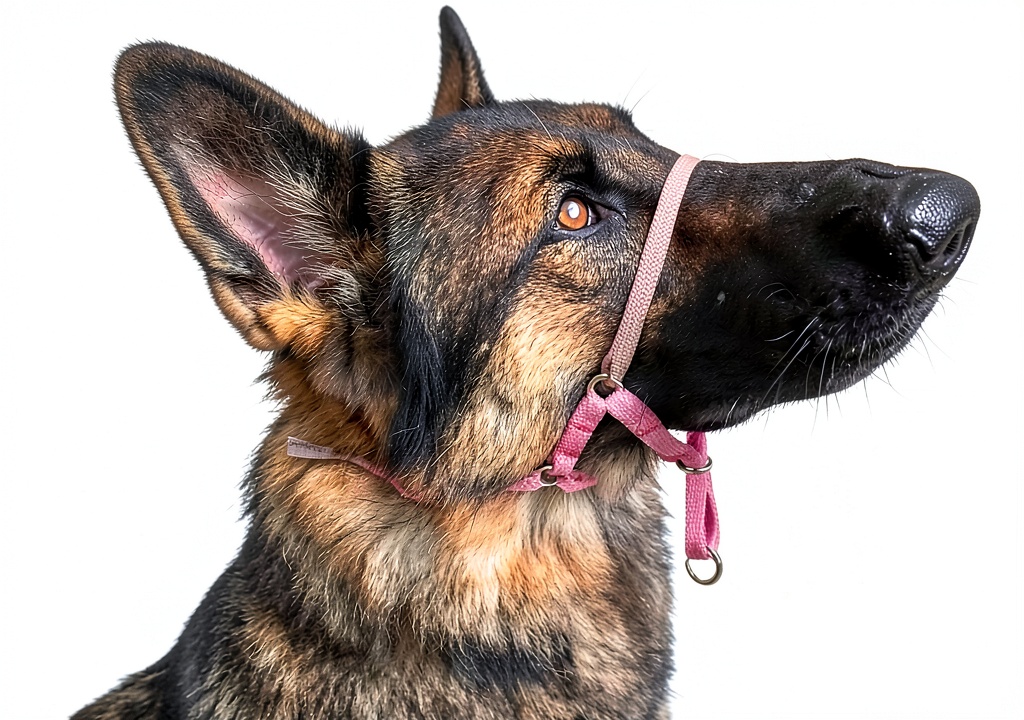 Comfort Trainer Head Halter on a dog's head