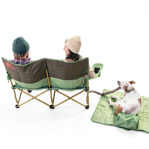 Kelty Low Loveseat Duty Folding Camp Chair Dark Shadow Low Height-3