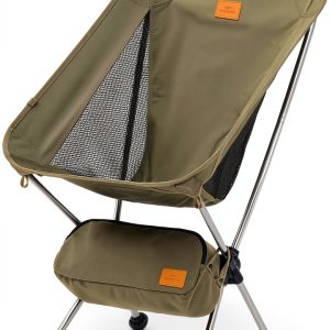 Naturehike YL08 Camping Chair – 2.38 lbs, Anti‑Sink Feet, Green-0