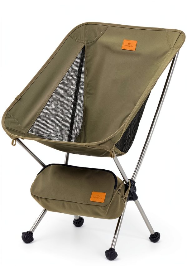 Naturehike YL08 Camping Chair – 2.38 lbs, Anti‑Sink Feet, Green-0