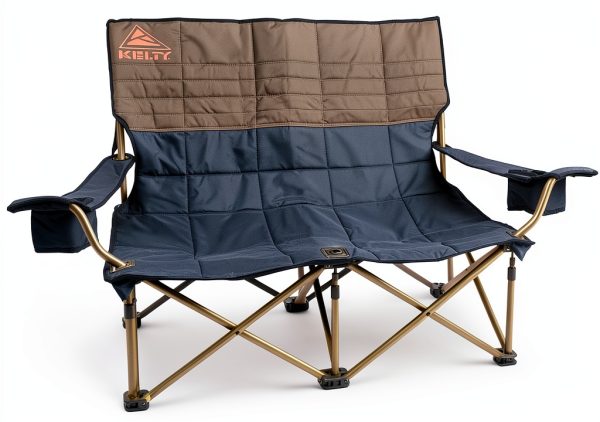 Kelty Low Loveseat Duty Folding Camp Chair Dark Shadow Low Height-0