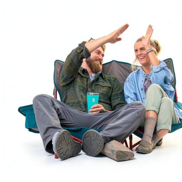 Kelty Low Loveseat Duty Folding Camp Chair Dark Shadow Low Height-1