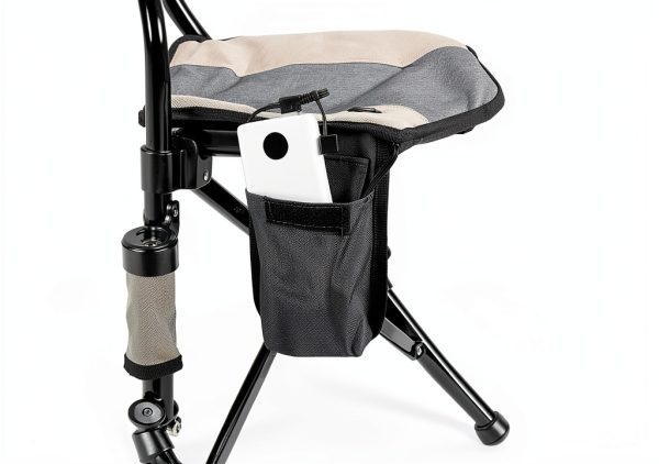 REALEAD Heated Camping Chair - Fully Padded Heated Chairs Outdoor Sports - Heavy Duty Heating Camp Chairs for Adults Supports 400 lbs - Perfect for Outside Sport Events, Concert, Battery NOT Included-3