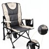 REALEAD Heated Camping Chair - Fully Padded Heated Chairs Outdoor Sports - Heavy Duty Heating Camp Chairs for Adults Supports 400 lbs - Perfect for Outside Sport Events, Concert, Battery NOT Included-6