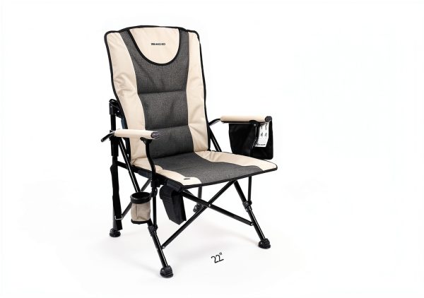 REALEAD Heated Camping Chair - Fully Padded Heated Chairs Outdoor Sports - Heavy Duty Heating Camp Chairs for Adults Supports 400 lbs - Perfect for Outside Sport Events, Concert, Battery NOT Included-1